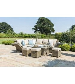 Henley Corner Sofa Dining Set With Rising Table