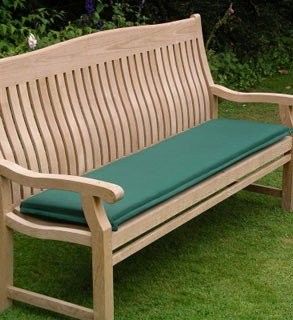 Outdoor cushion for 120cm bench - forest green