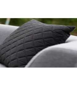 Scatter Cushions x 2 Quilted - Sooty