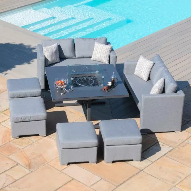 Fuzion Cube Sofa Set - With Fire pit