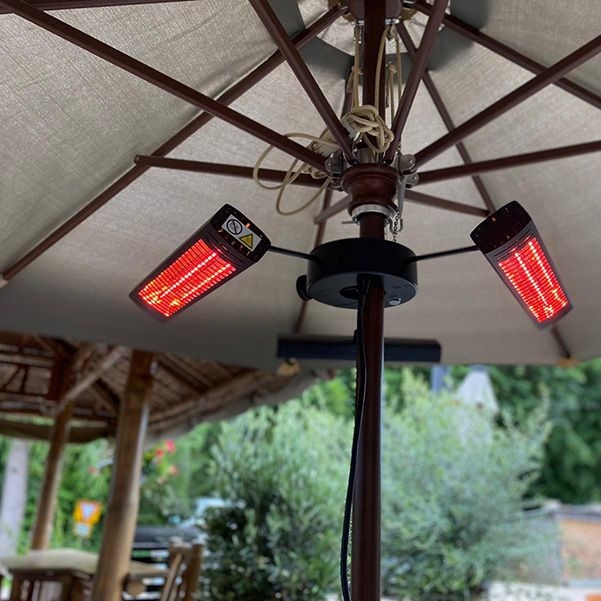 3KW Tri Parasol Heater With Remote
