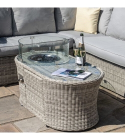 Oxford - Oval Fire Pit Coffee Table