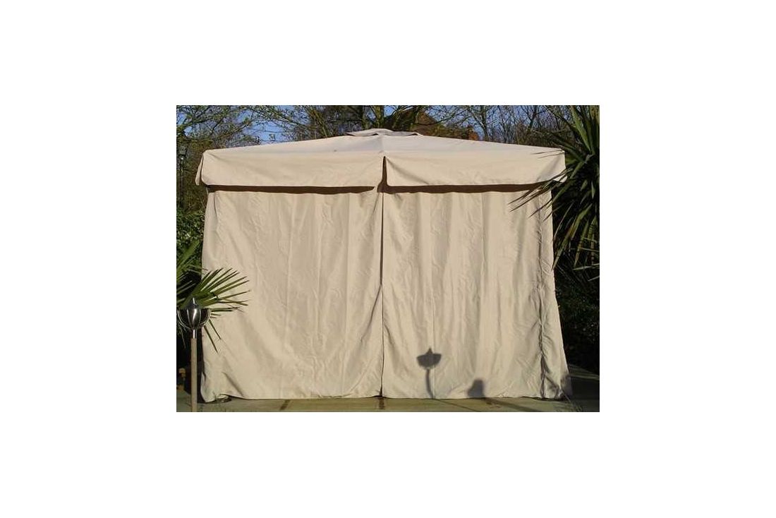 4m x 3m deluxe gazebo - side curtains