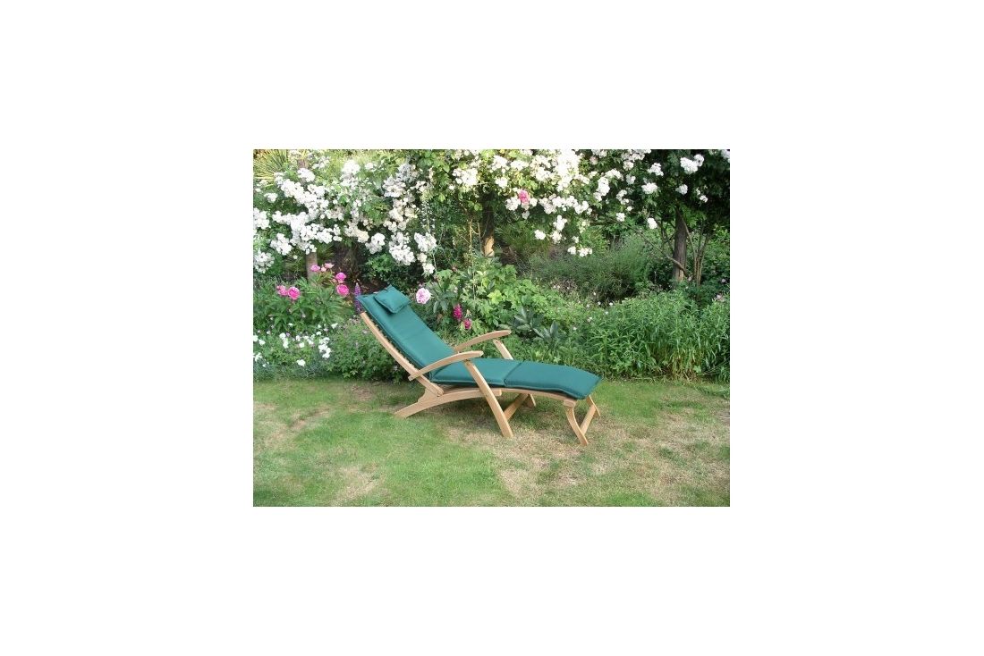 Steamer outdoor cushion - forest green