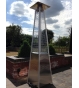 Stainless Steel Flame Gas Patio Heater & Free Weather Cover