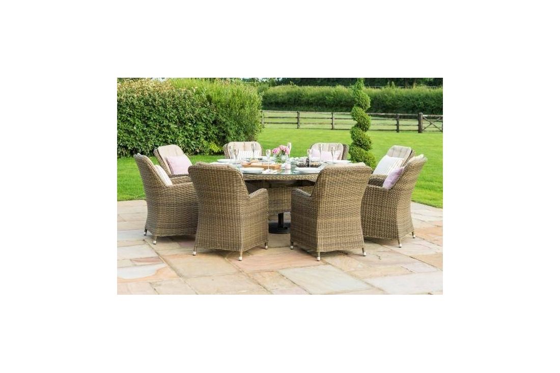 Winchester Venice 8 Seat Round Dining Set